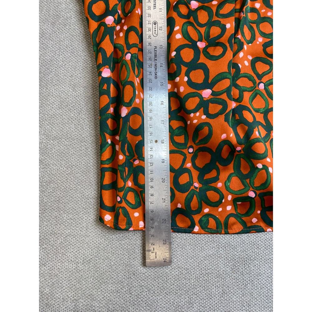 Alden Aldaire Short Sleeve Mel Top, Disco Flower, Brown/ green, Large, 198$ - Picture 3 of 11